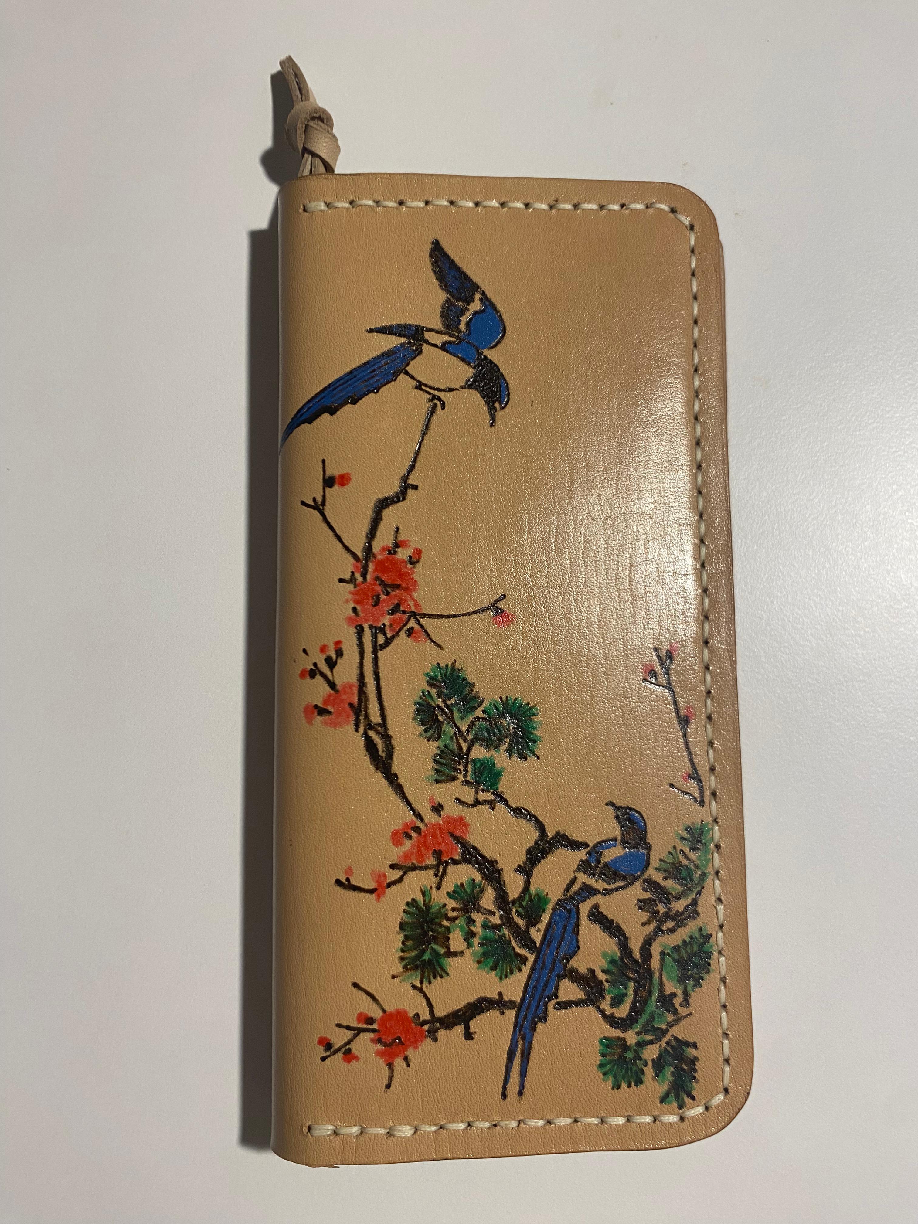 Kırlangıç ​​Desen Büyük Cüzdan